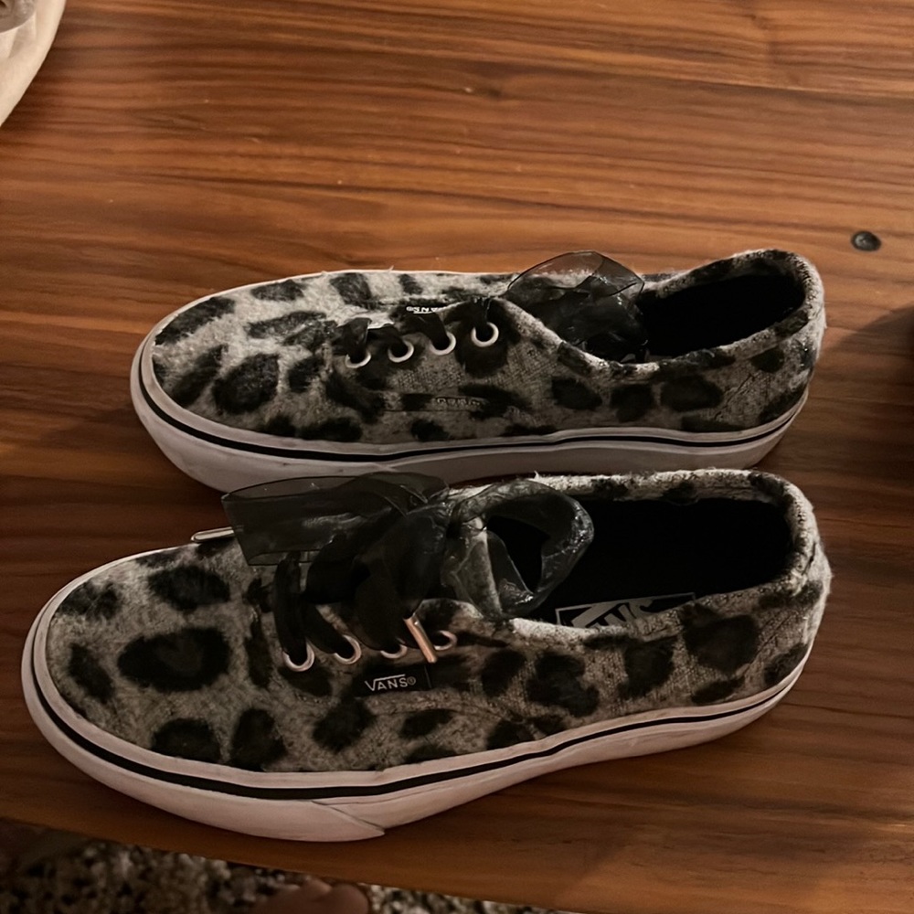 Vans leopard print shoes